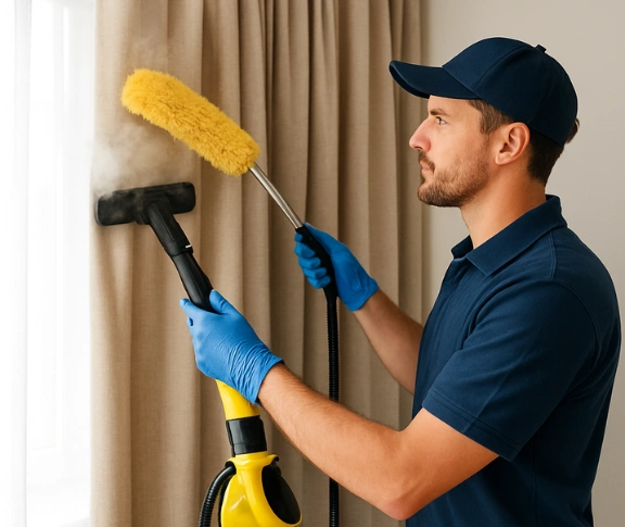 Trusted drapes cleaning technician Matty Curtain Cleaning carnegie-vic QLD